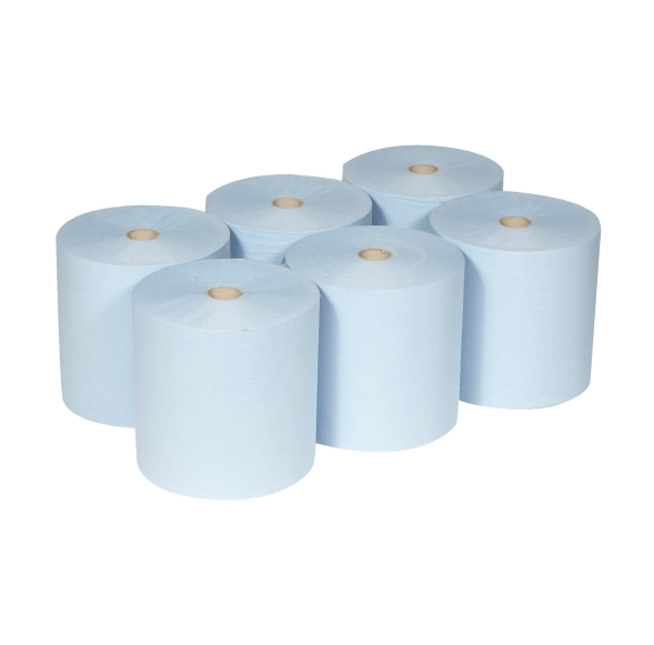 6688 Бумажные полотенца в рулонах Scott XL голубые однослойные (6 рул x 354 м)