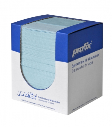 Протирочный материал в коробке-диспенсере Profix® Escon Crepe бирюзовый (4 кор х 150 л)