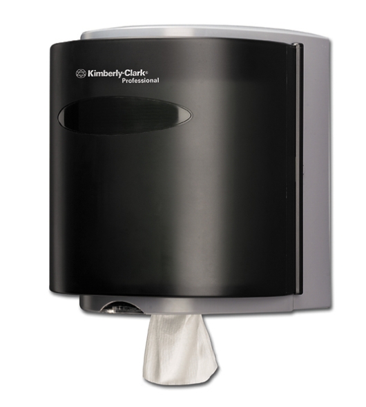 7928 Диспенсер настенный для рулонов с контролем выпуска чёрный