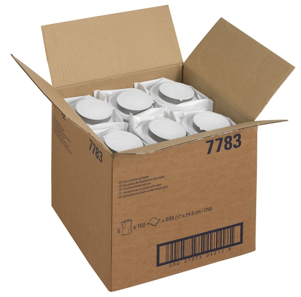 7783 Дезинфицирующие салфетки Kleenex® сменный блок для диспенсера 7936 (6 блоков х 100 л)