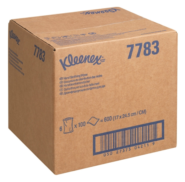 7783 Дезинфицирующие салфетки Kleenex® сменный блок для диспенсера 7936 (6 блоков х 100 л)