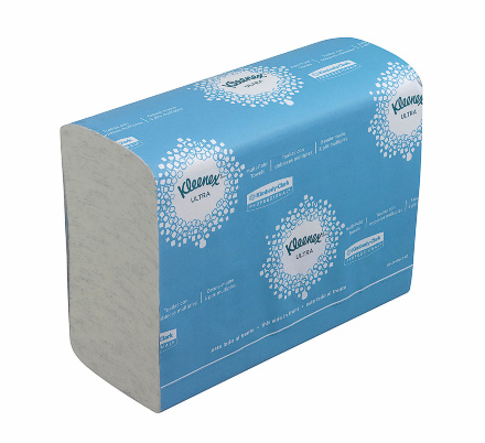 4632 Бумажные полотенца в пачках Kleenex® Ultra Multifold белые 2 слоя (16 пач х 150 л)