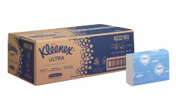 4632 Бумажные полотенца в пачках Kleenex® Ultra Multifold белые 2 слоя (16 пач х 150 л)