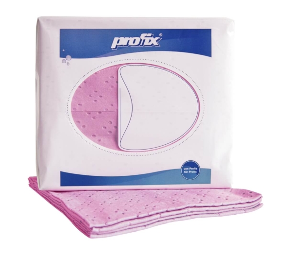 Протирочный материал в пачках Profix® 4 colour line красный (10 пач х 32 л)