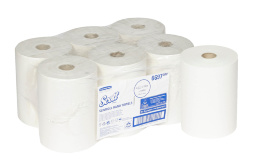 6697 Бумажные полотенца в рулонах Scott® Slimroll белые 1 слой (6 рул х 190 м)