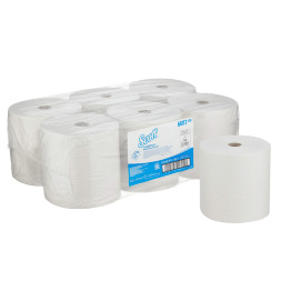 6687 Бумажные полотенца в рулонах Scott® XL белые 1 слой (6 рул х 354 м)