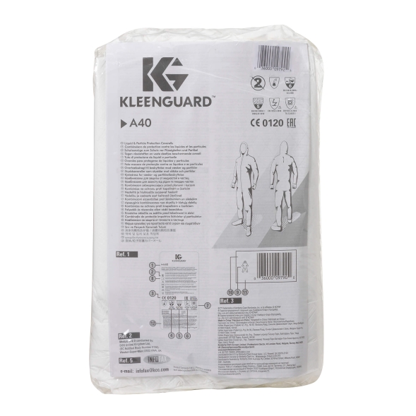 Комбинезон защитный KleenGuard® A40 белый размер М (25 штук)