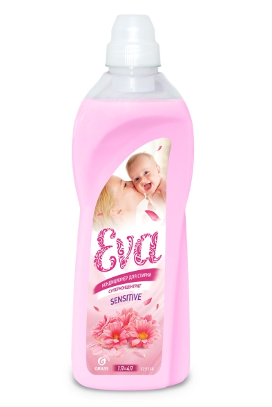 Кондиционер для белья концентрированный Grass Eva Sensitive (флакон 1 л)