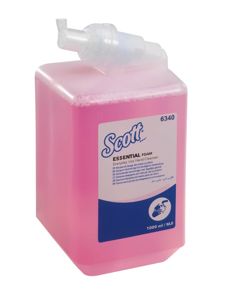 Пенное мыло в кассетах 6340 Scott Essential лосьон для рук от Kimberly-Clark Professional (6 кассет по 1 л)