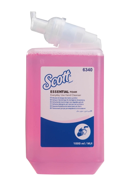 Пенное мыло в кассетах 6340 Scott Essential лосьон для рук от Kimberly-Clark Professional (6 кассет по 1 л)
