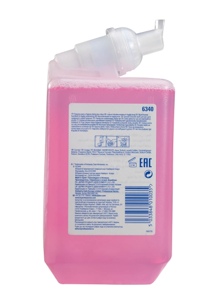 Пенное мыло в кассетах 6340 Scott Essential лосьон для рук от Kimberly-Clark Professional (6 кассет по 1 л)