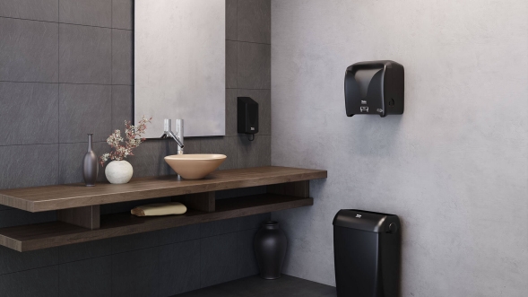 Мусорное ведро пластиковое Veiro MaxBin черное (2 ведра х 43 л)