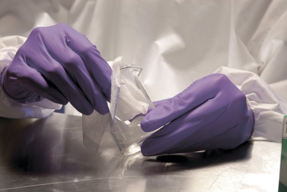 Нитриловые перчатки Kimtech™ Purple Nitrile Xtra 30см фиолетовые (500 штук)