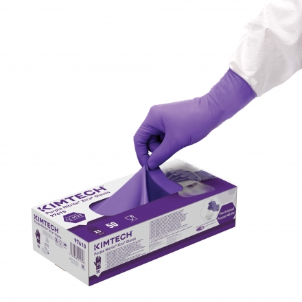 Нитриловые перчатки Kimtech™ Purple Nitrile Xtra 30см фиолетовые (500 штук)