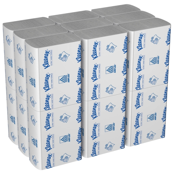 Бумажные полотенца в пачках 4633 Kleenex Ultra Multi-Fold двухслойные от Kimberly-Clark Professional (18 пач х 150 л)