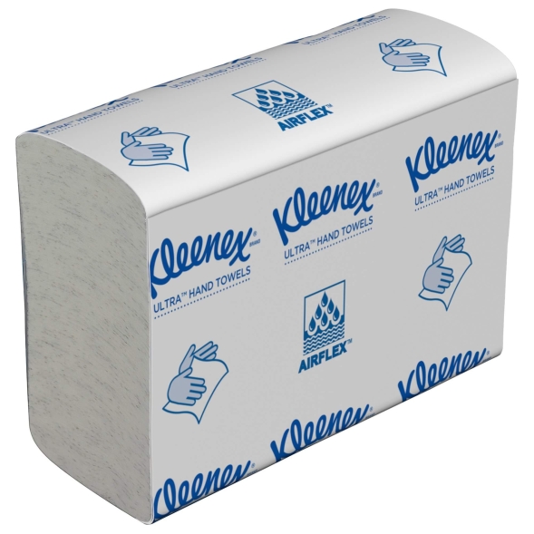 Бумажные полотенца в пачках 4633 Kleenex Ultra Multi-Fold двухслойные от Kimberly-Clark Professional (18 пач х 150 л)