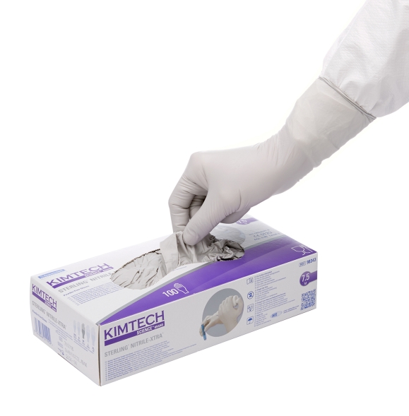 Нитриловые перчатки Kimtech™ Sterling Xtra 30см серые (900-1000 штук)