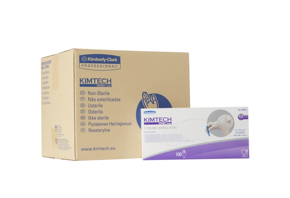 Нитриловые перчатки Kimtech™ Sterling Xtra 30см серые (900-1000 штук)