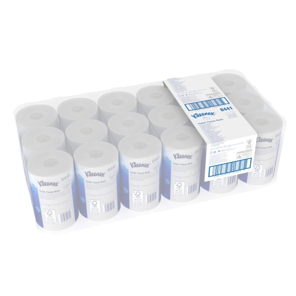 Туалетная бумага в стандартных рулонах 8441 Kleenex двухслойная от Kimberly-Clark Professional (36 рул х 72 м)