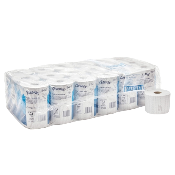 Туалетная бумага в стандартных рулонах 8441 Kleenex двухслойная от Kimberly-Clark Professional (36 рул х 72 м)