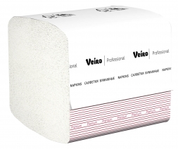 NZ316 Салфетки бумажные обеденные Veiro Premium белые 1 слой (42 пач х 250 л)