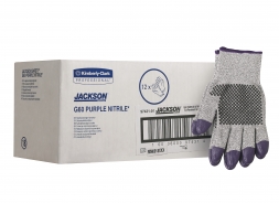 Перчатки стойкие к порезам Jackson Safety G60 Purple Nitrile, уровень 3, размер 10 (10 пар)