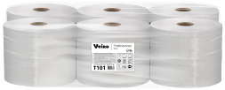 T101 Туалетная бумага в больших рулонах Veiro Basic 1 слой (6 рул х 450 м)