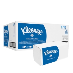 6710 Бумажные полотенца в пачках Kleenex® Ultra белые 3 слоя (15 пач х 96 л)