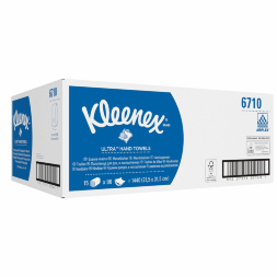 6710 Бумажные полотенца в пачках Kleenex® Ultra белые 3 слоя (15 пач х 96 л)