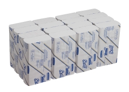 5856 Бумажные полотенца в пачках Scott® SlimFold белые 1 слой (16 пач х 110 л)