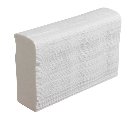 5856 Бумажные полотенца в пачках Scott SlimFold белые однослойные (16 пач х 110 л)