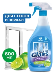 Очиститель стекол Grass Clean Glass бытовой Голубая Лагуна (триггер 600 мл)