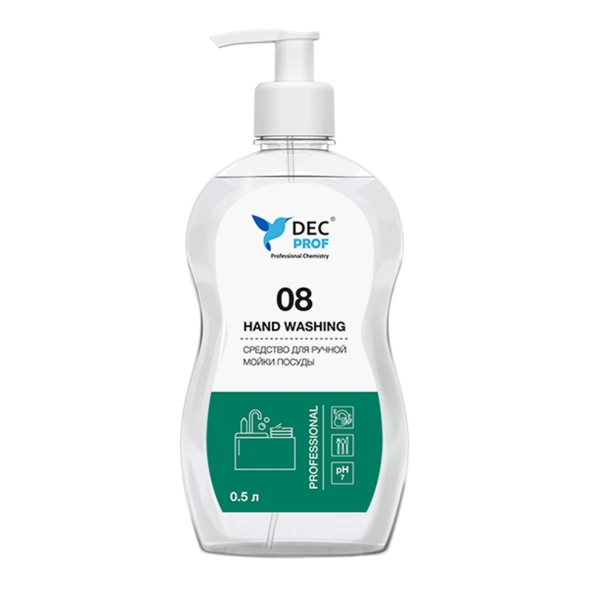 Средство для ручной мойки посуды Dec Prof 08 Hand Washing (флакон 1 л)