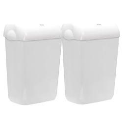 Мусорное ведро пластиковое Veiro MaxBin белое (2 ведра х 43 л)