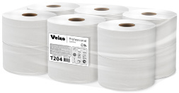 T204 Туалетная бумага в средних рулонах Veiro Professional Comfort двухслойная (12 рул х 170 м)