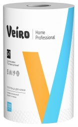K301 Бумажные полотенца в рулонах Veiro Professional Home белые двухслойные (6 рул х 32 м)
