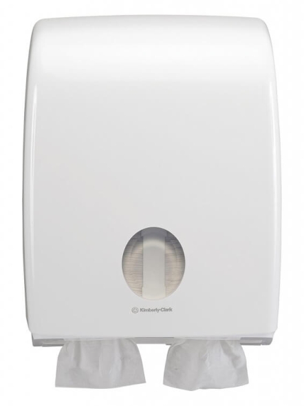 6990 Диспенсер для туалетной бумаги в пачках Aquarius белый большой ёмкости