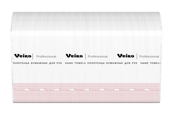 KZ315SP Бумажные полотенца в пачках Veiro Premium белые 2 слоя (21 пач х 190 л)