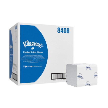 Туалетная бумага в пачках 8408 Kleenex Ultra двухслойная от Kimberly-Clark Professional (36 пач х 200 л)