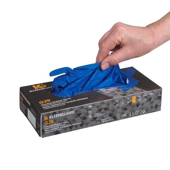 Перчатки нитрил-неопрен KleenGuard® G29 Solvent, 0.22 мм, синие (10 х 50 шт.)
