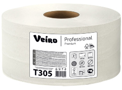 T305 Туалетная бумага в средних рулонах Veiro Premium 2 слоя (12 рул х 170 м)