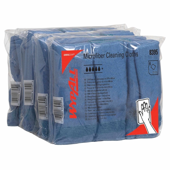8395 Микрофибра в пачках WypAll® Microfibre Cloth синий (4 пач х 6 л)