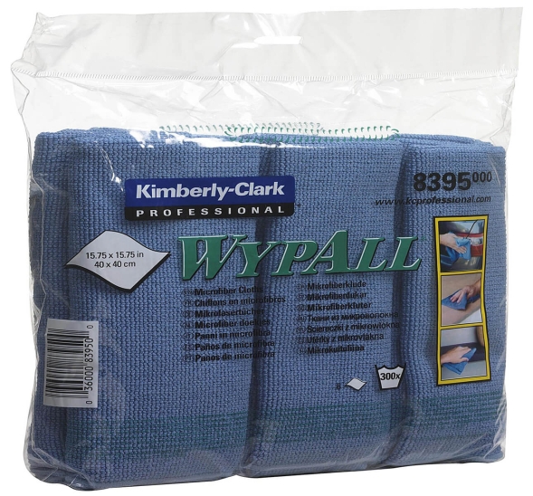 8395 Микрофибра в пачках WypAll® Microfibre Cloth синий (4 пач х 6 л)