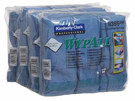 8395 Микрофибра в пачках WypAll® Microfibre Cloth синий (4 пач х 6 л)
