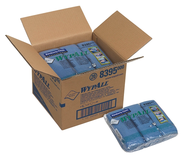 8395 Микрофибра в пачках WypAll® Microfibre Cloth синий (4 пач х 6 л)