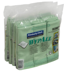 8396 Микрофибра в пачках WypAll® Microfibre Cloth зелёный (4 пач х 6 л)