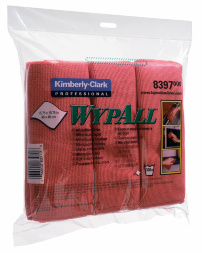 8397 Микрофибра в пачках WypAll® Microfibre Cloth красный (4 пач х 6 л)