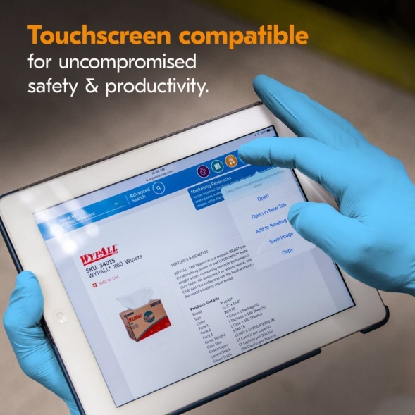 Перчатки нитриловые KleenGuard® G10 FleX™, 0.08 мм, голубые (10 х 90-100 шт.)