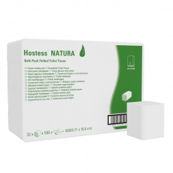 8036 Туалетная бумага в пачках Hostess™ Natura 1 слой (32 пач х 500 л)