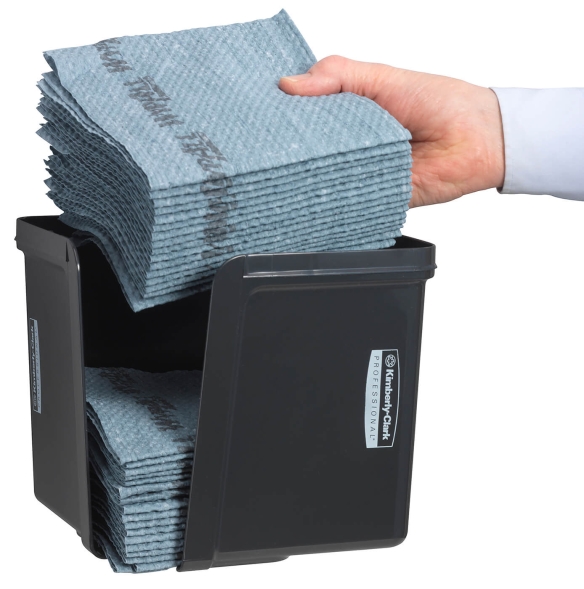 7969 Диспенсер Kimberly-Clark серый для салфеток сложенных вчетверо